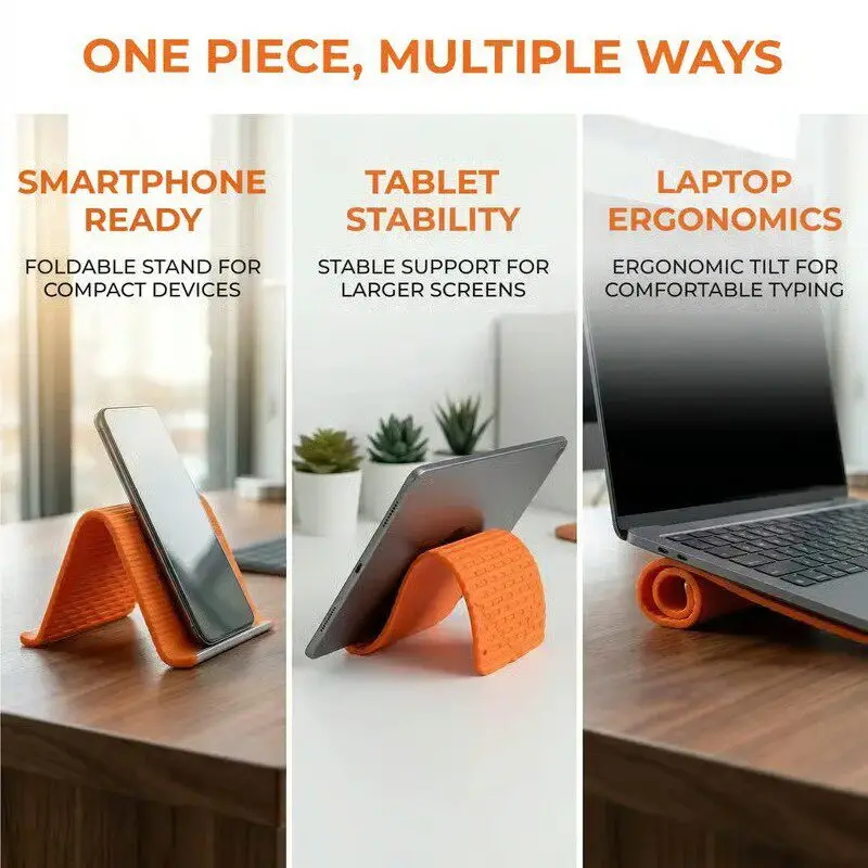 Silicone Foldable Phone Stand  - Desk Accessories 评论和价格