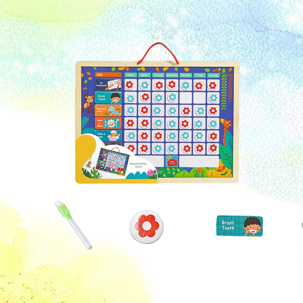 Magnetic Responsibility Chart  - Kids Magnetic Reward Chart Board 评论和价格