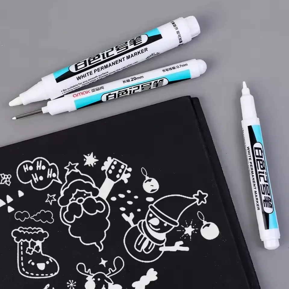 0.7/1.0/2.5MM White Permanent  - Stationery 评论和价格