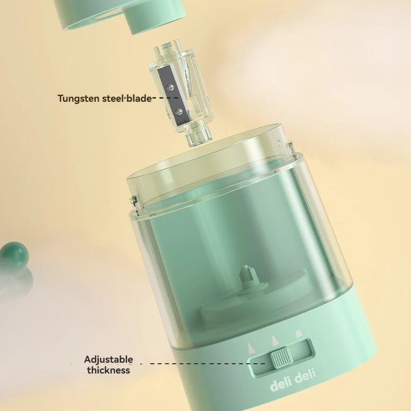 Deli VA3 Green USB battery dua - Electric Pencil Sharpener Usb 评论和价格