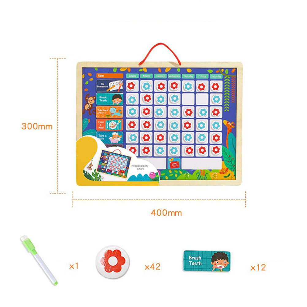 Kids Educational Magnetic Resp - Kids Magnetic Reward Chart Board 评论和价格