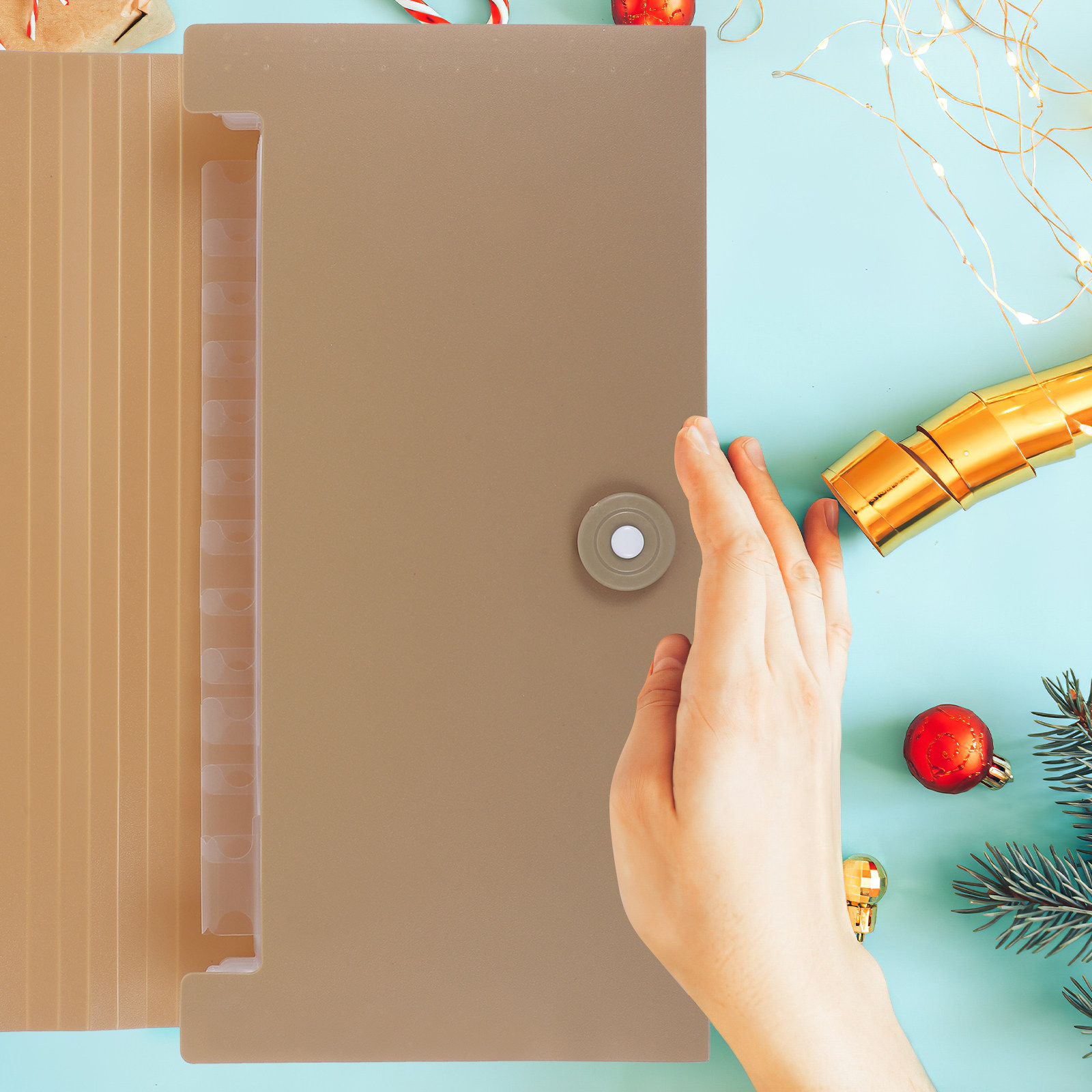 13 Pockets Expanding File Fold - Expandable Accordion File Folder 13 Pockets 评论和价格